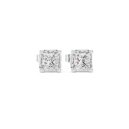 Princess Stud Lab Grown Diamond Earrings