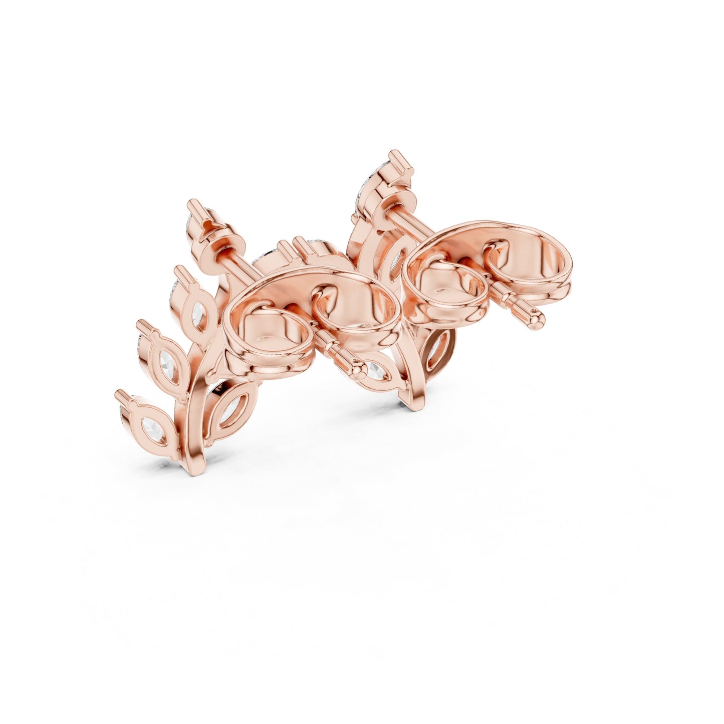 Marquise Climber Lab Grown Diamond Earrings