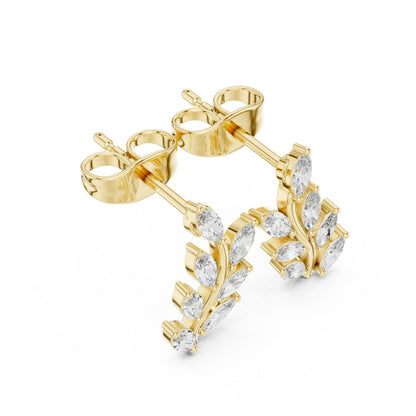 Marquise Climber Lab Grown Diamond Earrings