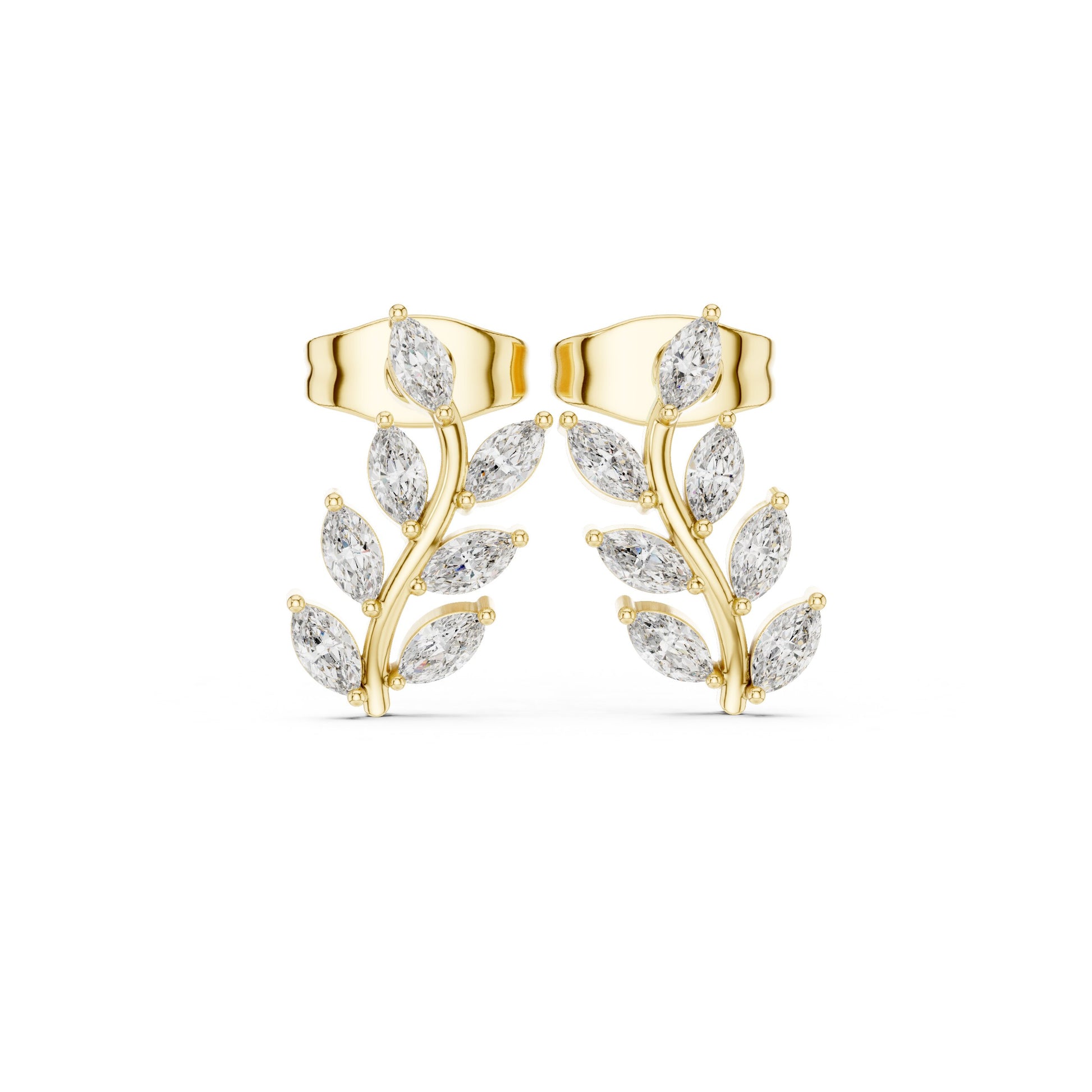 Marquise Climber Lab Grown Diamond Earrings