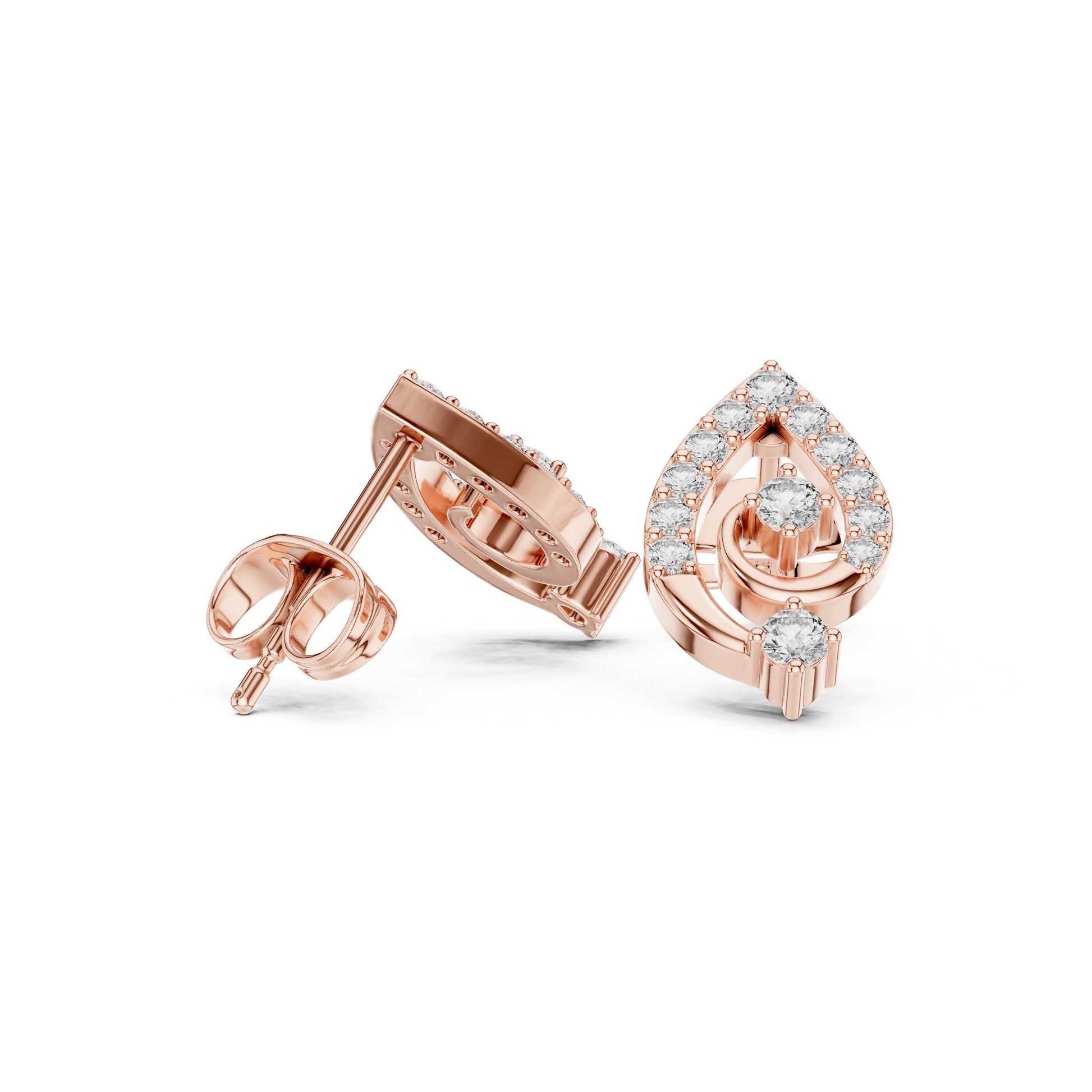 Mixed Shape Lab Grown Diamond Stud Earrings