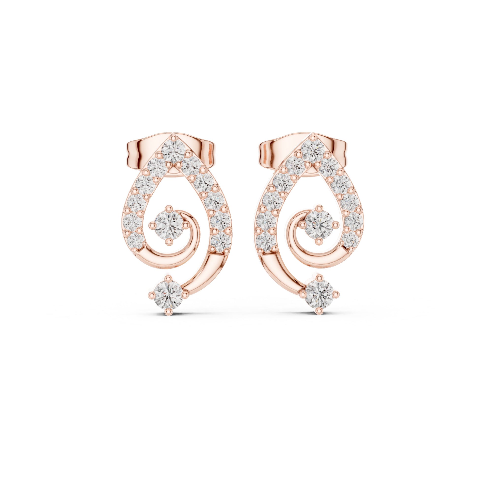 Mixed Shape Lab Grown Diamond Stud Earrings