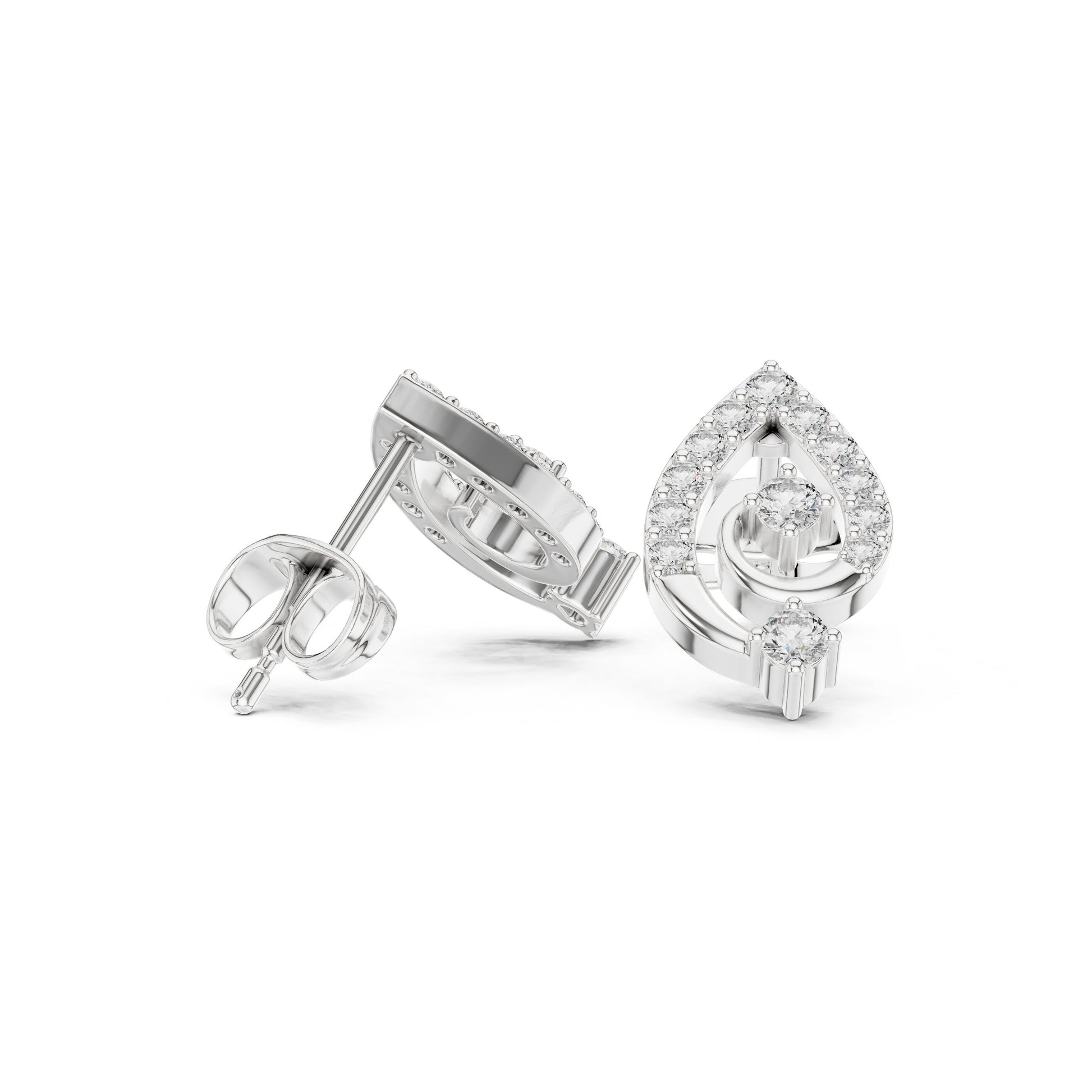 Mixed Shape Lab Grown Diamond Stud Earrings