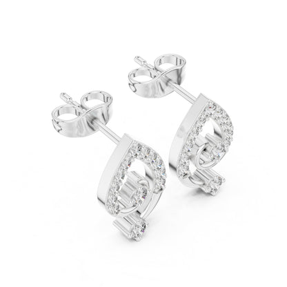 Mixed Shape Lab Grown Diamond Stud Earrings