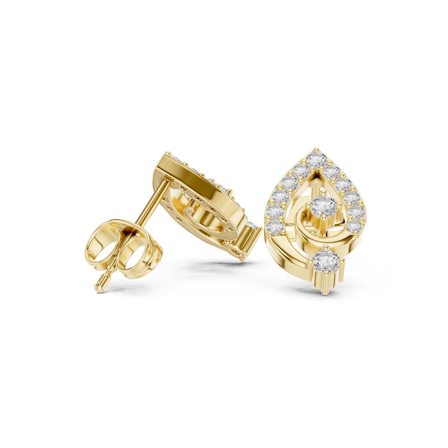 Mixed Shape Lab Grown Diamond Stud Earrings