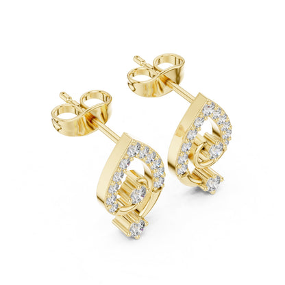 Mixed Shape Lab Grown Diamond Stud Earrings
