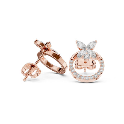Mixed Shape Lab Grown Diamond Stud Earrings