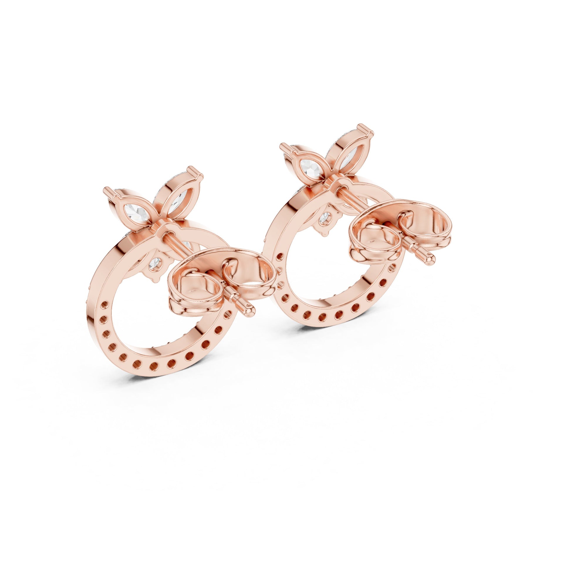 Mixed Shape Lab Grown Diamond Stud Earrings