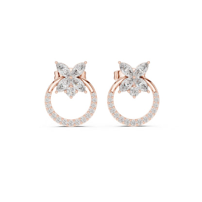 Mixed Shape Lab Grown Diamond Stud Earrings