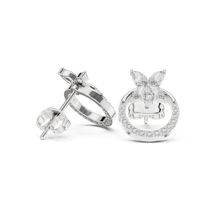 Mixed Shape Lab Grown Diamond Stud Earrings