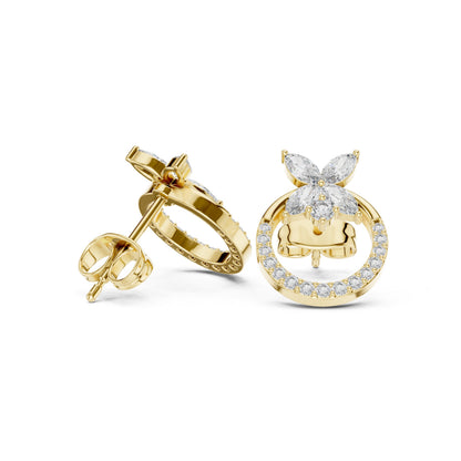 Mixed Shape Lab Grown Diamond Stud Earrings
