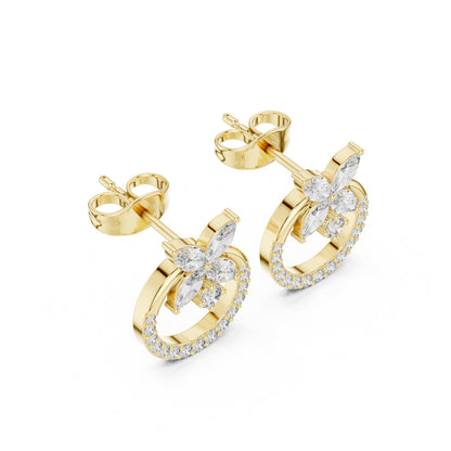 Mixed Shape Lab Grown Diamond Stud Earrings