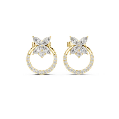 Mixed Shape Lab Grown Diamond Stud Earrings