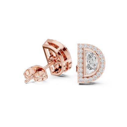 Mixed Shape Lab Grown Diamond Stud Earrings