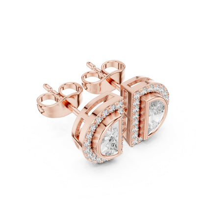 Mixed Shape Lab Grown Diamond Stud Earrings