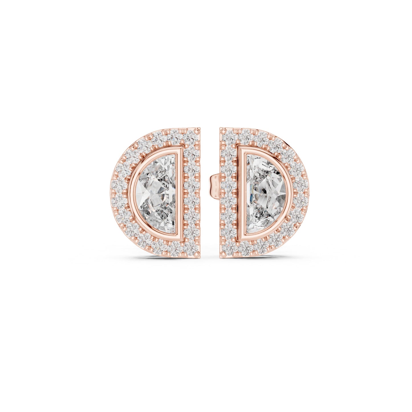 Mixed Shape Lab Grown Diamond Stud Earrings