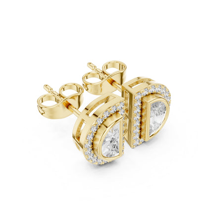 Mixed Shape Lab Grown Diamond Stud Earrings