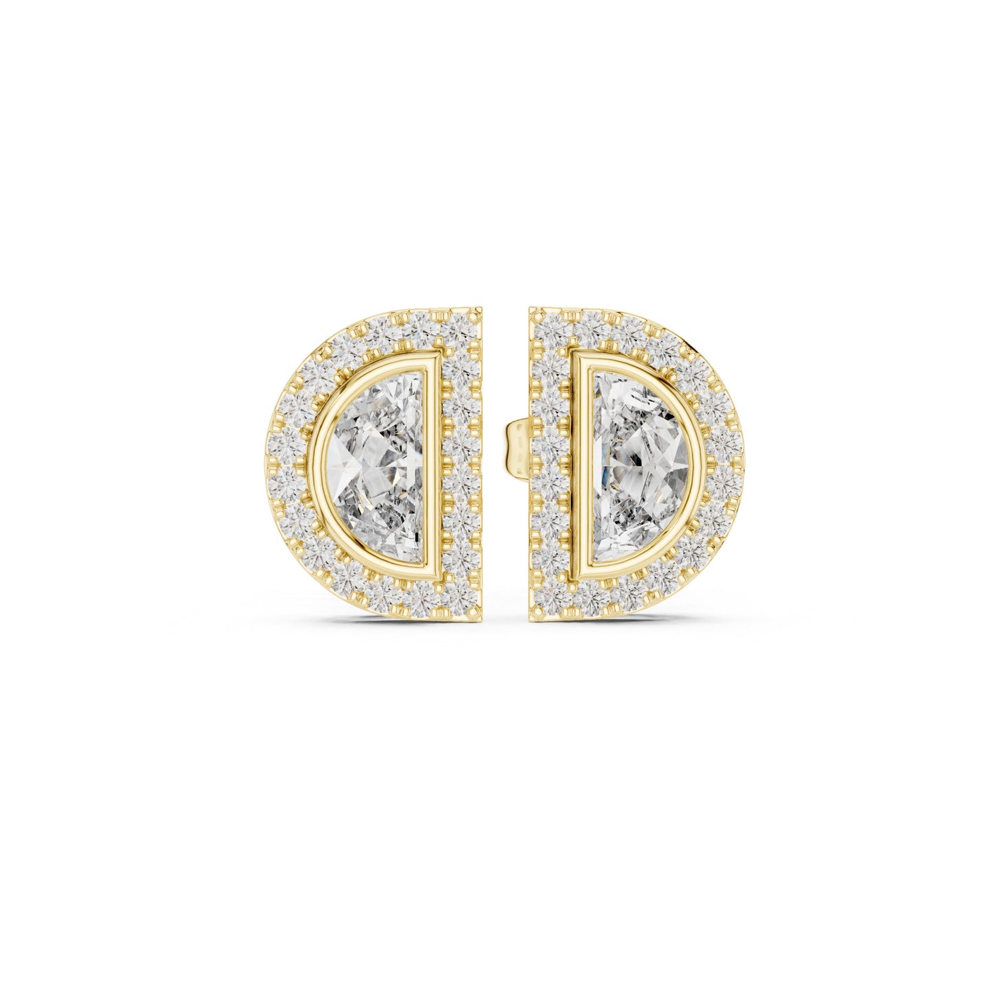 Mixed Shape Lab Grown Diamond Stud Earrings