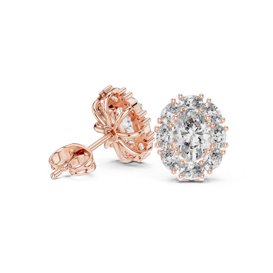 Mixed Shape Lab Grown Diamond Stud Earrings