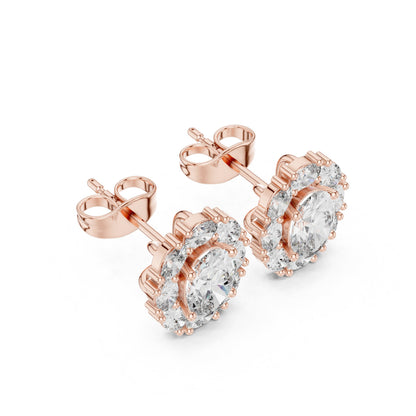 Mixed Shape Lab Grown Diamond Stud Earrings