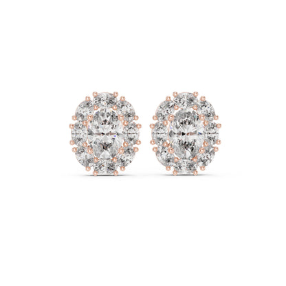 Mixed Shape Lab Grown Diamond Stud Earrings