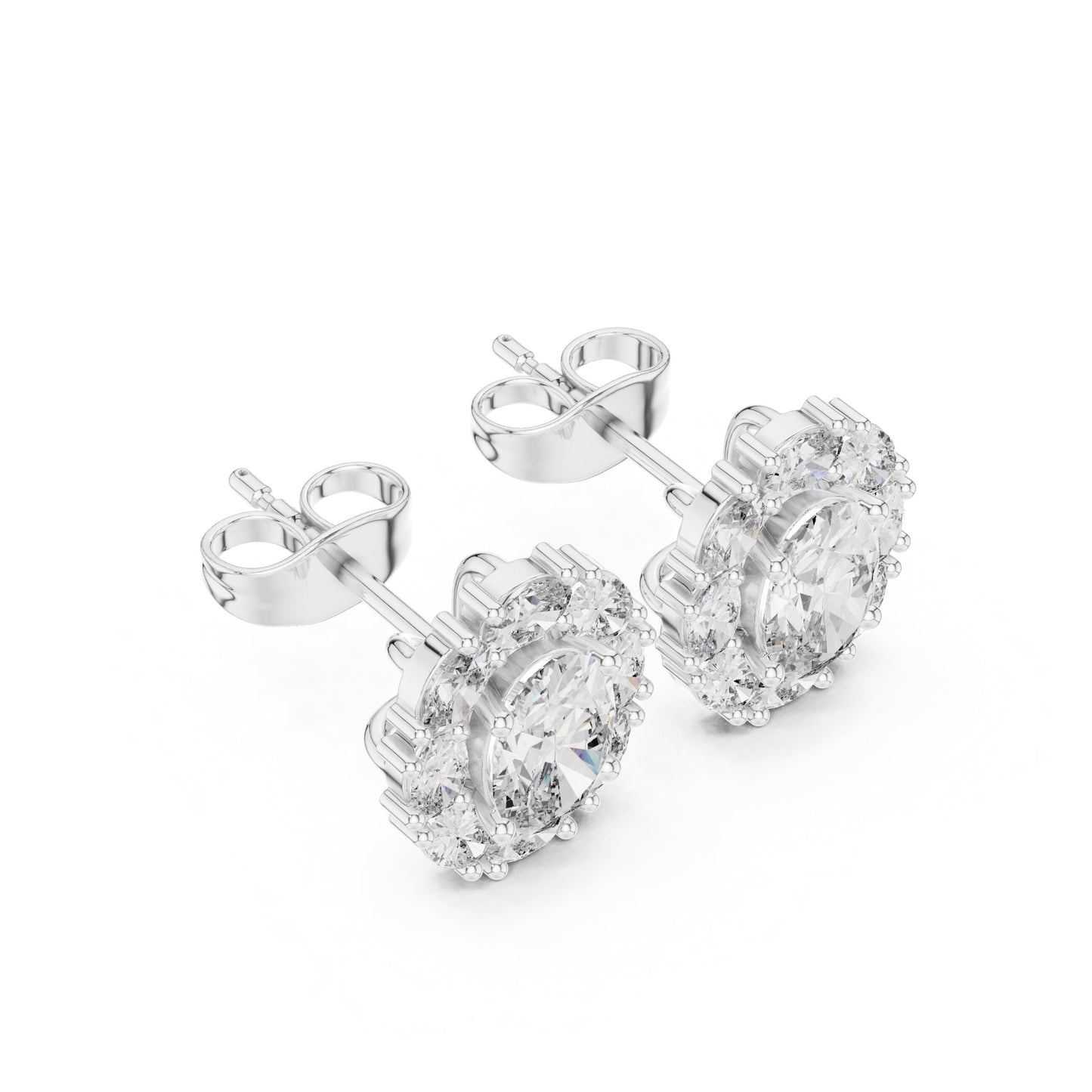 Mixed Shape Lab Grown Diamond Stud Earrings