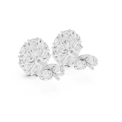 Mixed Shape Lab Grown Diamond Stud Earrings