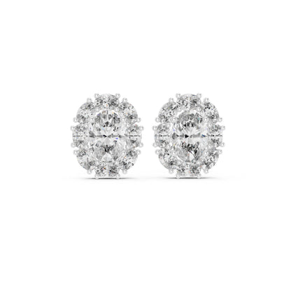 Mixed Shape Lab Grown Diamond Stud Earrings