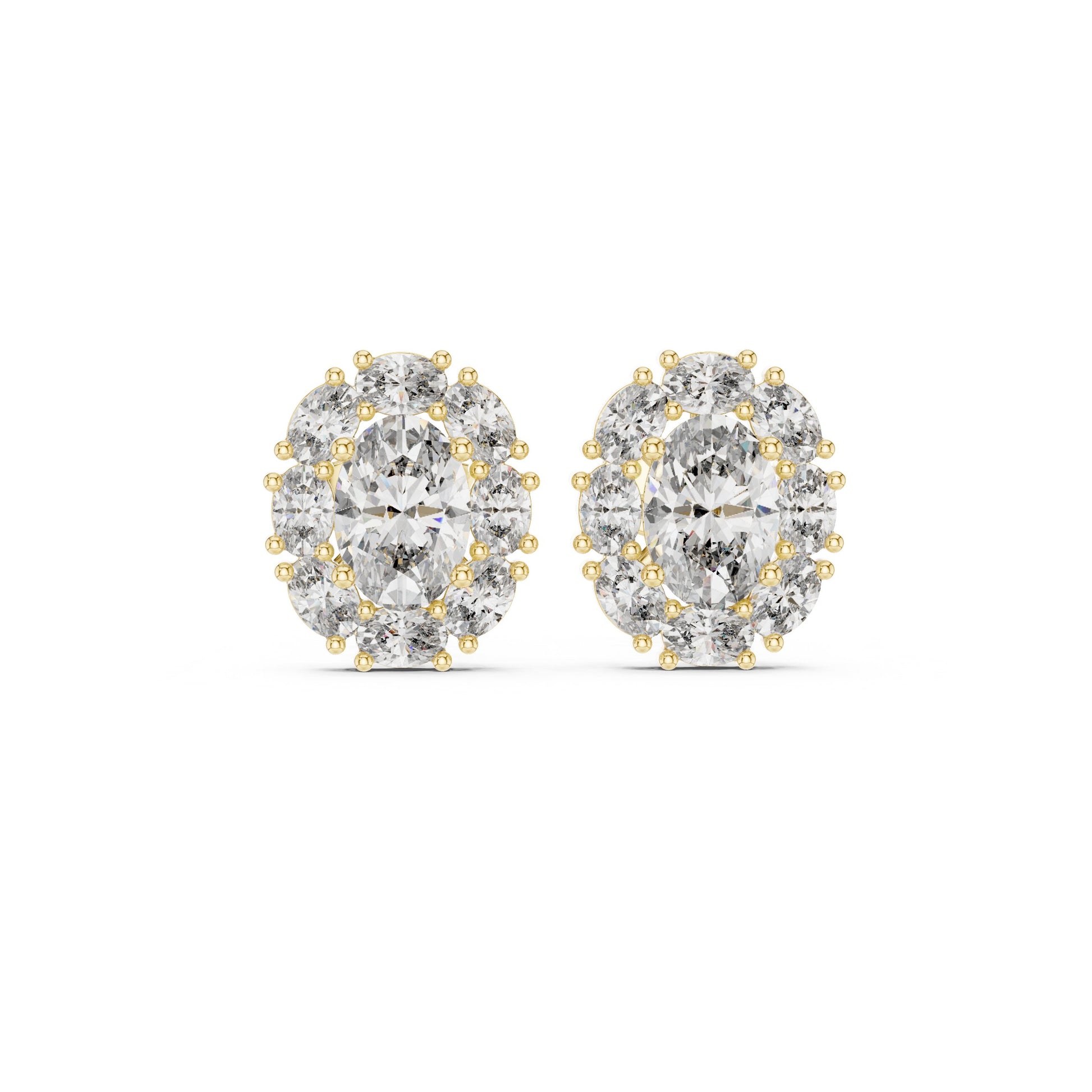 Mixed Shape Lab Grown Diamond Stud Earrings