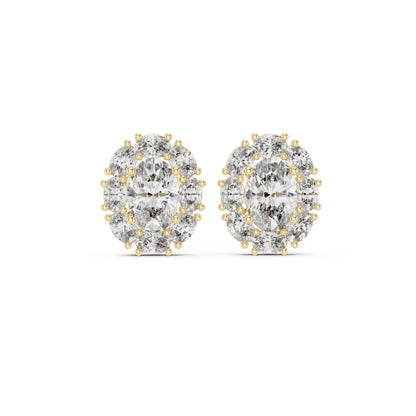 Mixed Shape Lab Grown Diamond Stud Earrings