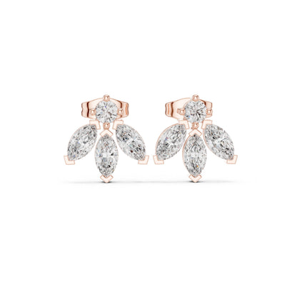 Mixed Shape Lab Grown Diamond Stud Earrings