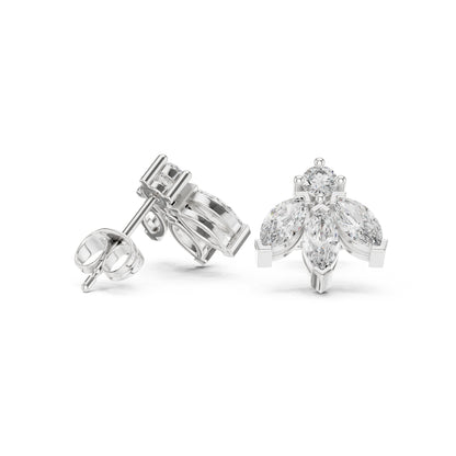 Mixed Shape Lab Grown Diamond Stud Earrings