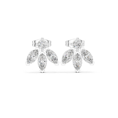 Mixed Shape Lab Grown Diamond Stud Earrings