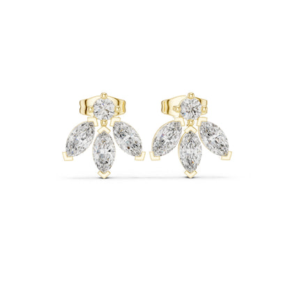Mixed Shape Lab Grown Diamond Stud Earrings