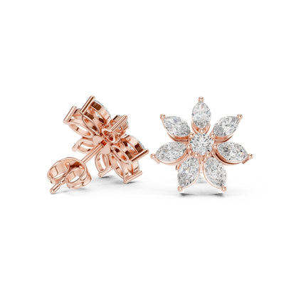 Mixed Shape Lab Grown Diamond Stud Earrings