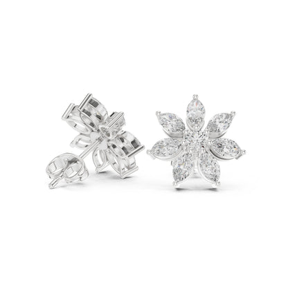 Mixed Shape Lab Grown Diamond Stud Earrings