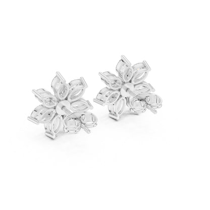 Mixed Shape Lab Grown Diamond Stud Earrings