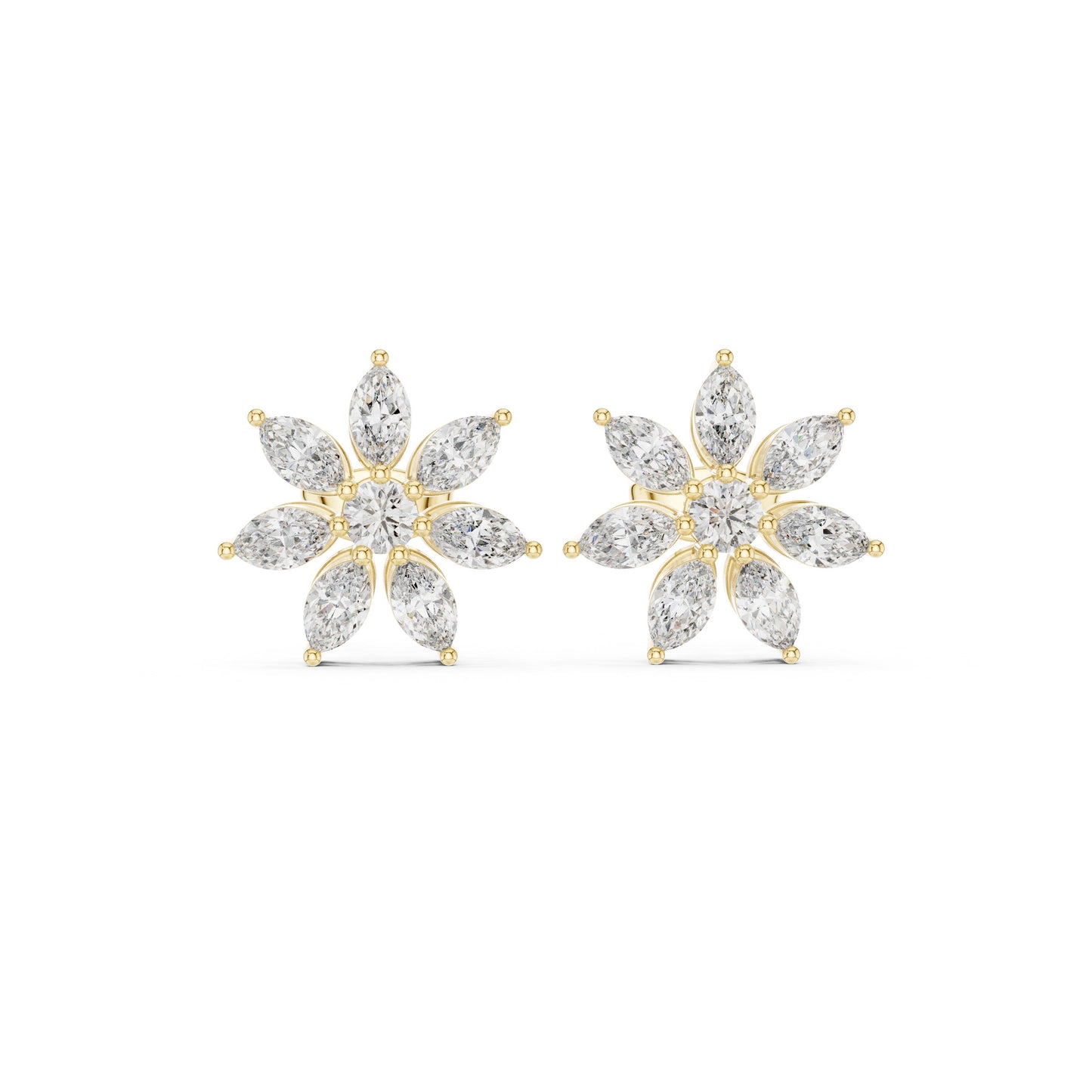 Mixed Shape Lab Grown Diamond Stud Earrings