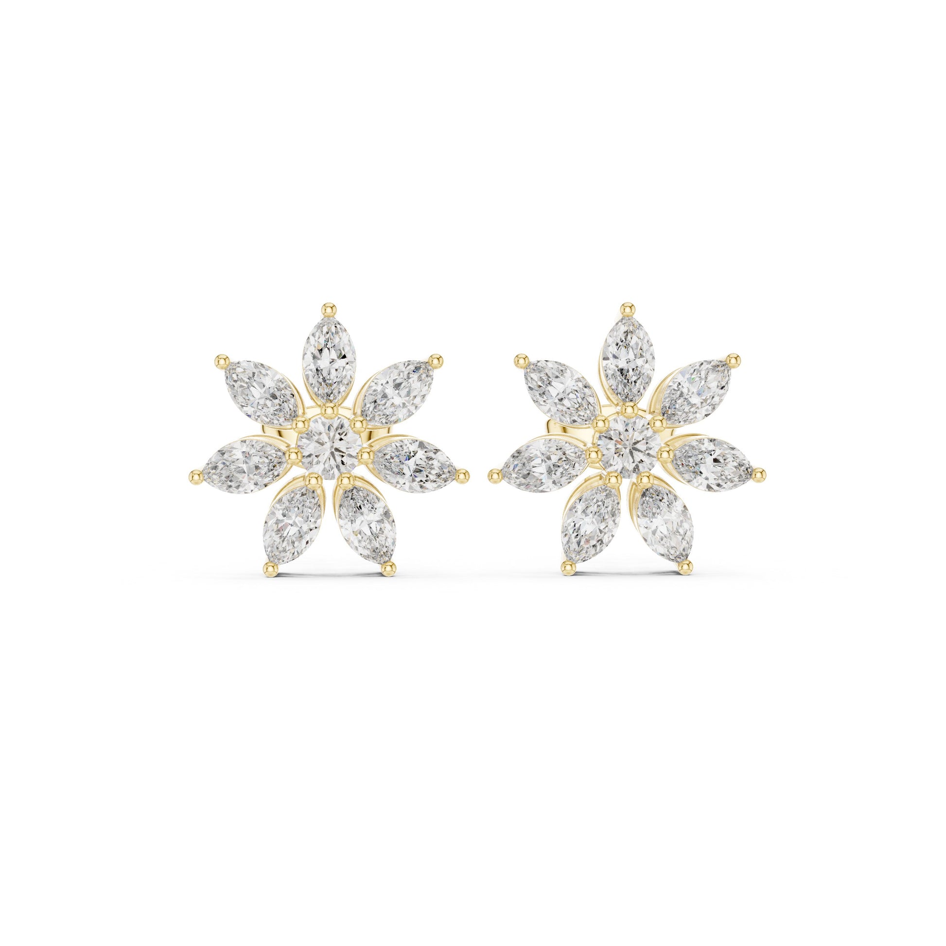 Mixed Shape Lab Grown Diamond Stud Earrings