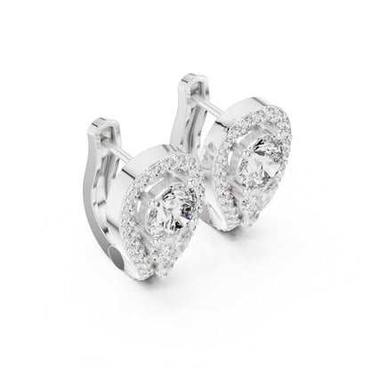 Round Jacket Lab Grown Diamond Earrings