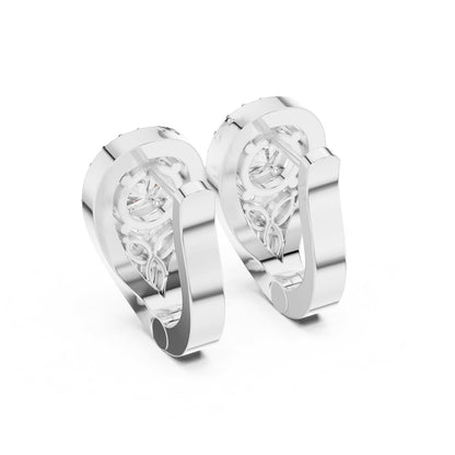 Round Jacket Lab Grown Diamond Earrings