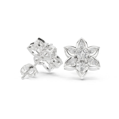 Mixed Shape Lab Grown Diamond Stud Earrings