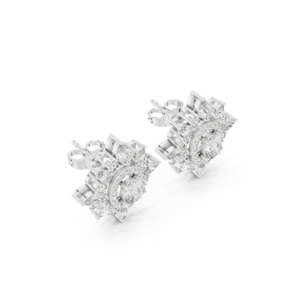 Mixed Shape Lab Grown Diamond Stud Earrings
