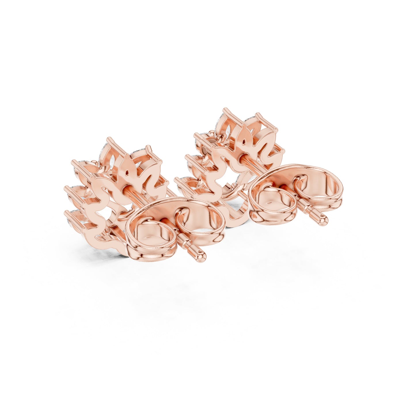 Marquise Stud Lab Grown Diamond Earrings