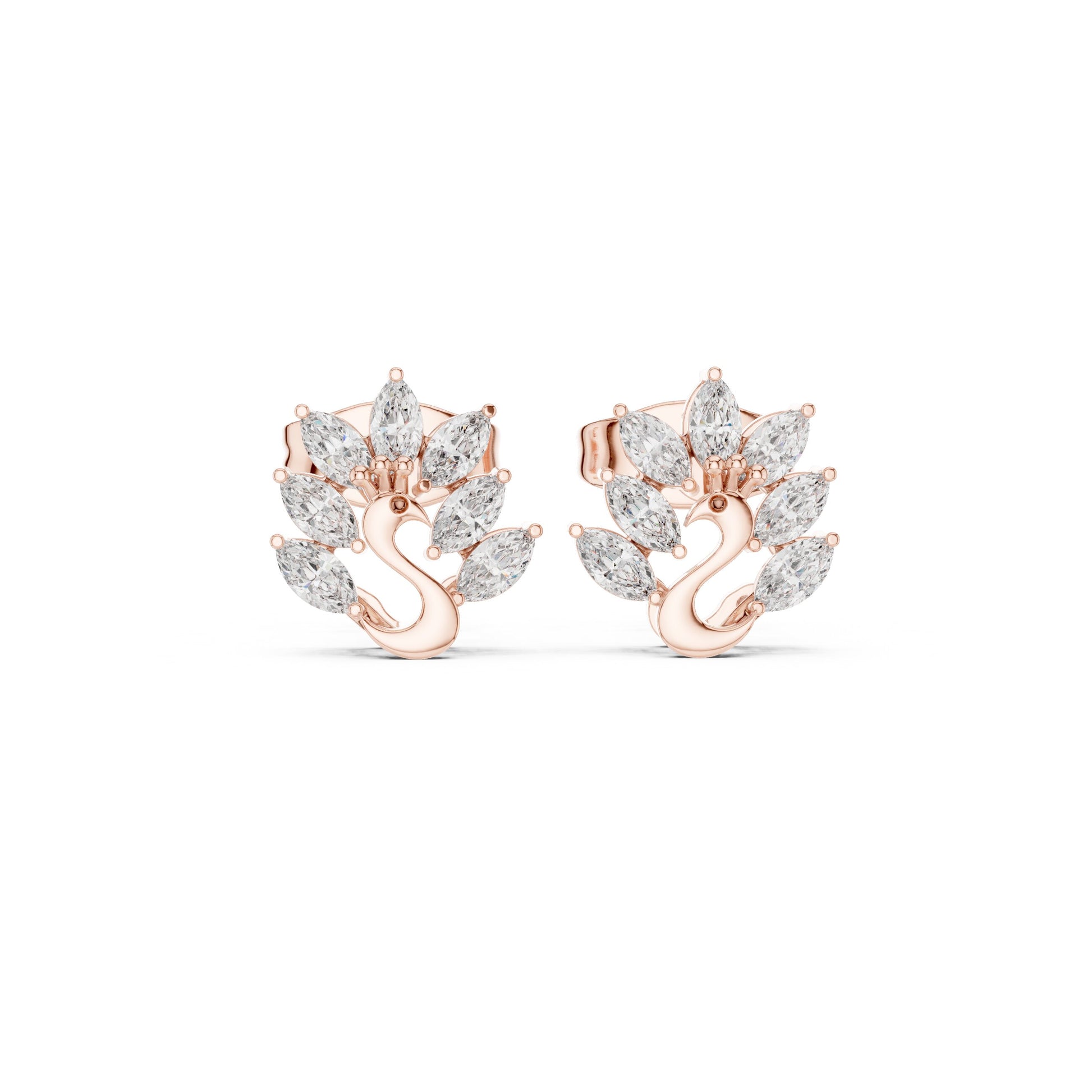 Marquise Stud Lab Grown Diamond Earrings