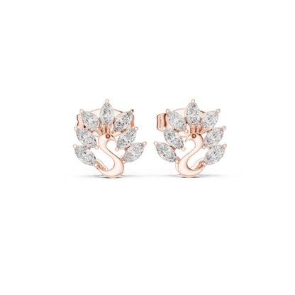 Marquise Stud Lab Grown Diamond Earrings