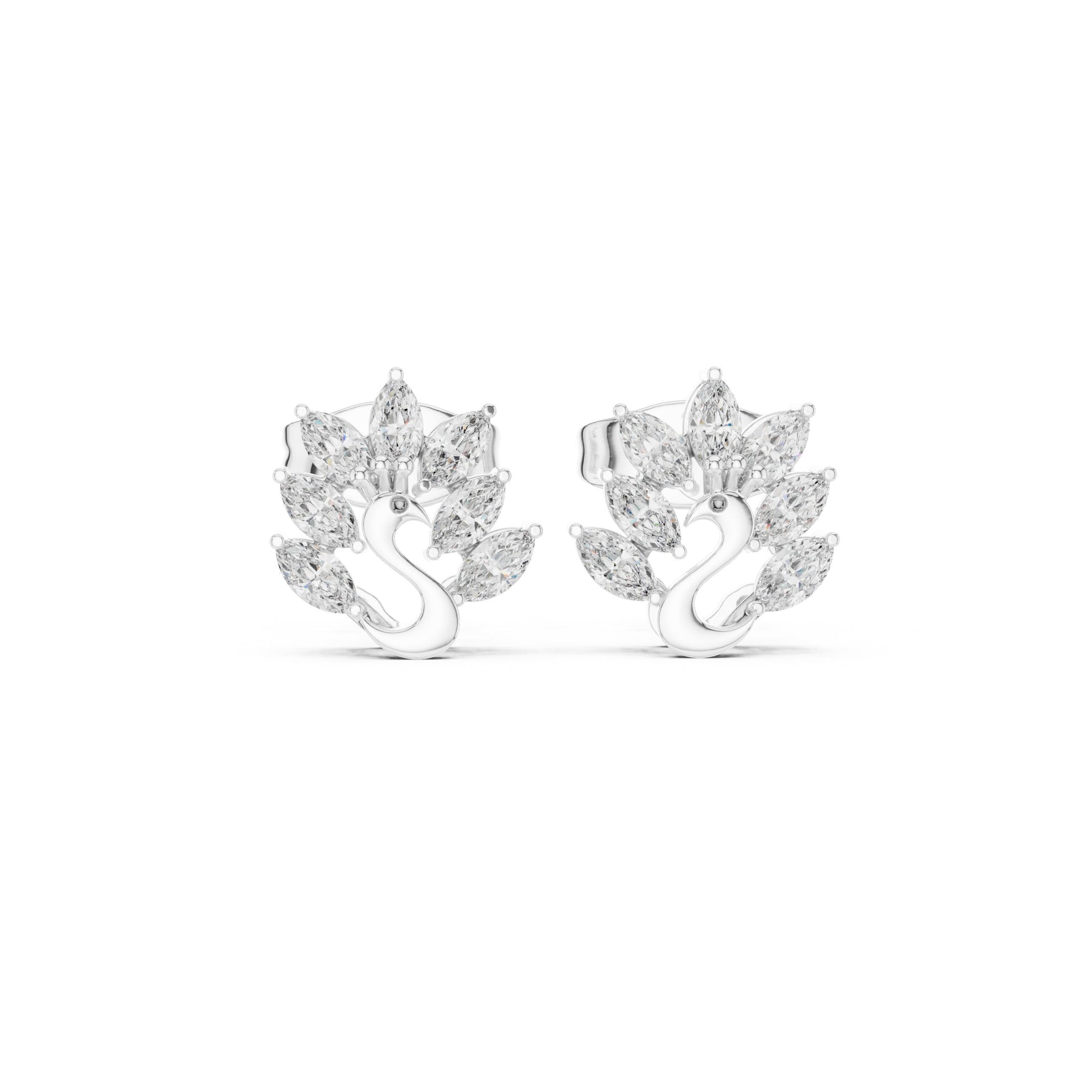 Marquise Stud Lab Grown Diamond Earrings