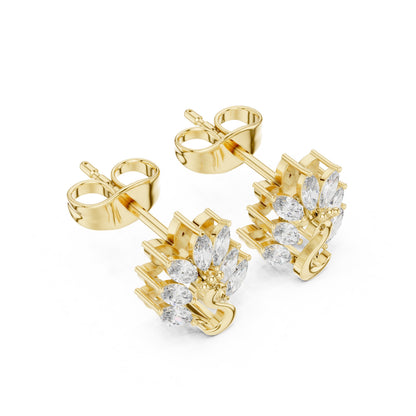 Marquise Stud Lab Grown Diamond Earrings