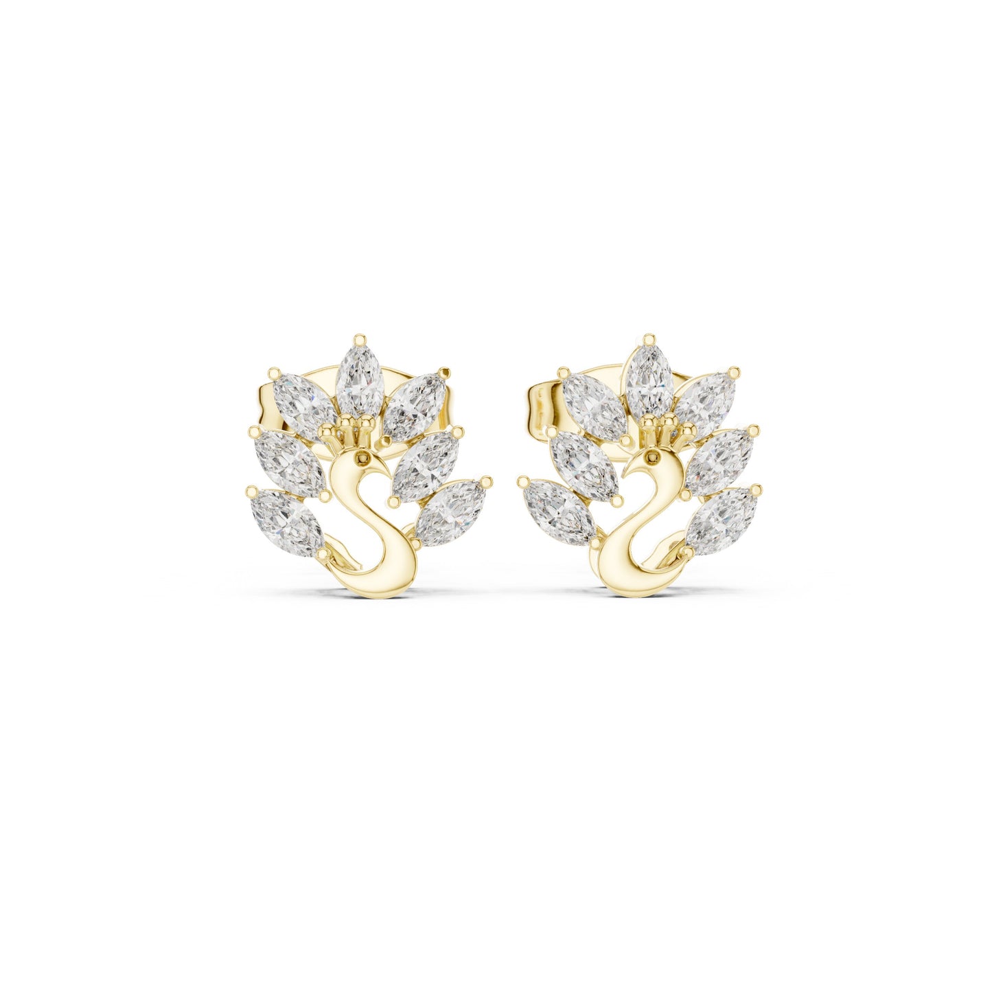 Marquise Stud Lab Grown Diamond Earrings