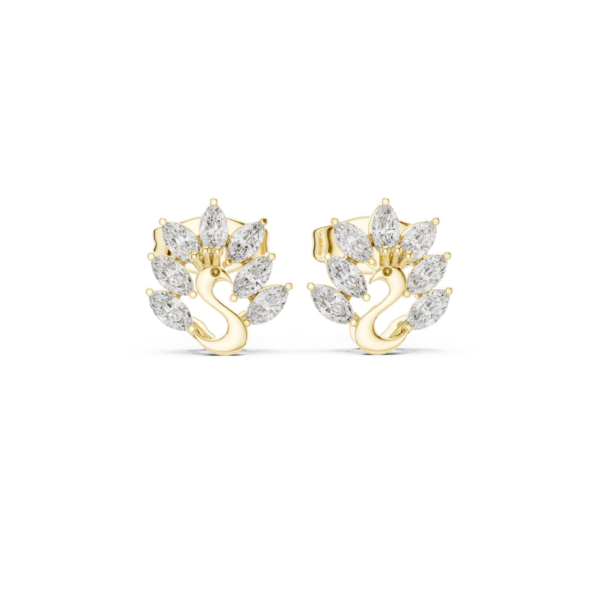 Marquise Stud Lab Grown Diamond Earrings